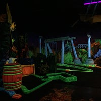 Photo taken at Glowing Greens Mini Golf by A 7 M D ★ on 11/21/2017