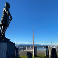 Photo taken at Leif Erikson Statue by Andrew W. on 1/9/2022