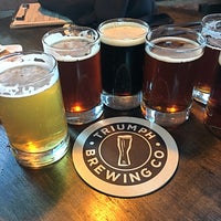 Photo taken at Triumph Brewing by Nick M. on 10/21/2018