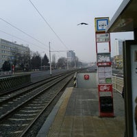 Photo taken at Ládví (tram, bus) by Michaela B. on 1/28/2012