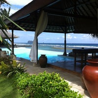 Photo taken at Lotus Bungalows Candidasa Hotel Bali by Christian D. on 7/14/2012