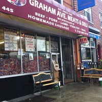 Photo taken at Graham Avenue Meats and Deli by neerad jet .. on 11/16/2011