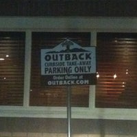Photo taken at Outback Steakhouse by Chad B. on 2/18/2012