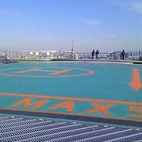 Photo taken at Roppongi Hills Mori Tower Rooftop Heliport by Mizuho S. on 11/17/2011