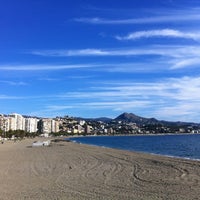 Playa De La Farola La Malagueta Málaga Andalucía