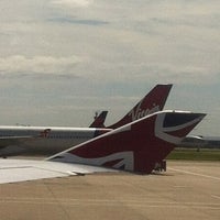 Photo taken at Virgin Atlantic Flight VS005 by Petr K. on 8/17/2012