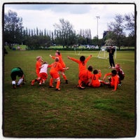 Photo taken at Leatherhead Youth Football Club by Iain M. on 5/19/2012