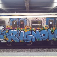 Photo taken at Metro Ponte Mammolo (MB) by David O. on 1/22/2012