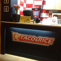 Photo taken at Taco&amp;Rice by Hana Q. on 5/15/2012