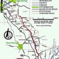 Butler Freeport Trail Mileage Chart