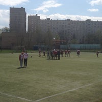 Photo taken at Стадион ДЛАФ by Ivan S. on 5/1/2012