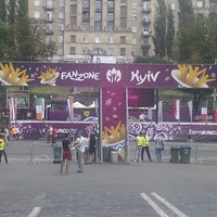 Photo taken at Official Fan Zone of UEFA EURO 2012 by Robert R. on 6/13/2012