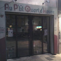 Photo taken at Au P&#39;tit Quart D&#39;heure by Dan A. on 8/1/2012