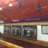 Photo taken at Estación Belgrano [Línea E] by Teresita on 6/19/2016