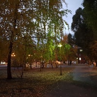 Photo taken at Сквер им. ак. Н. Д. Кузнецова by Milena L. on 10/23/2018