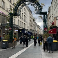 Photo taken at Rue Montorgueil by Bettina M. on 11/18/2022