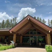 Photo taken at Apgar Village Visitor Center by Wednesday T. on 6/25/2019