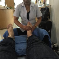 Photo taken at Foot Massage salon at Don Muang airport by Sergey K. on 10/21/2015