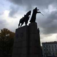 Photo taken at Great Duke Gediminas monument by Oleksii L. on 10/4/2019