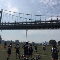 Photo taken at Hell Gate Rugby Fields by gabby b. on 9/10/2016