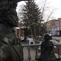 Photo taken at Памятник А.С. Пушкину by Alexey M. on 3/12/2016