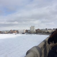 Photo taken at Ленинградский мост by Alexey M. on 3/19/2016