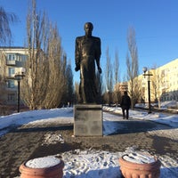 Photo taken at Памятник Ф.М. Достоевскому by Alexey M. on 3/18/2016