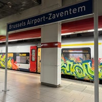 Photo taken at Brussels Airport-Zaventem Railway Station by Alexey M. on 3/7/2024