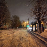 Photo taken at Остановка «ул. Комарова» by Sasha P. on 12/1/2021