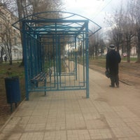 Photo taken at Остановка «ул. Комарова» by Sasha P. on 4/20/2016