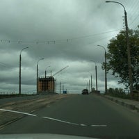 Photo taken at Крупский мост by Sasha P. on 9/4/2016