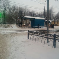 Photo taken at Остановка «ул. Комарова» by Sasha P. on 1/20/2016