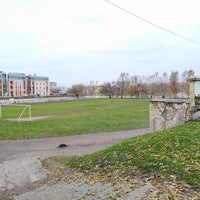 Photo taken at Стадион Суворовского училища by Sasha P. on 10/24/2017