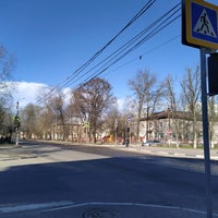Photo taken at перекрёсток ул. Мусорского и бул. Шмидта by Sasha P. on 4/18/2021