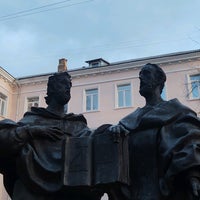 Photo taken at Памятник Кирилу и Мефодию by Sasha P. on 11/4/2021