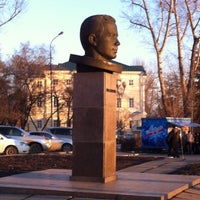 Photo taken at Памятник Ю.А. Гагарину by Настя Ю. on 3/26/2014