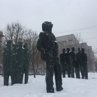 Photo taken at Памятник Иосифу Бродскому by Elena A. on 2/2/2019