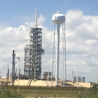 Photo taken at Launch Pad 39A (LC-39A) by Megan K. on 4/12/2018