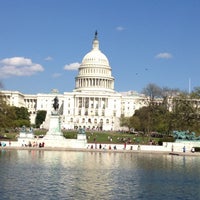 Photo taken at Capitol Reflecting Pool by Leila S. on 4/13/2013