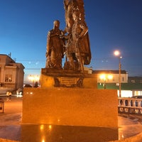 Photo taken at Памятник Святым Петру и Февронии Муромским by Витя Ф. on 7/25/2018