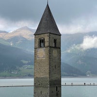 Photo taken at Reschensee / Lago di Resia by LukaSH on 10/3/2021