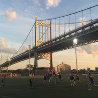 Photo taken at Hell Gate Rugby Fields by Mike F. on 8/21/2015