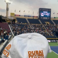 Photo taken at Dubai Duty Free Dubai Tennis Championships by M. A. on 3/4/2023