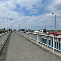 Photo taken at Nagareyamabashi Bridge by NiceAge on 4/17/2022