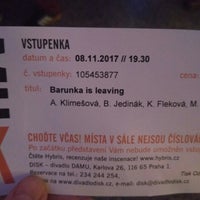 Photo taken at Divadlo Disk by Zuzana O. on 11/8/2017