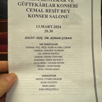 Photo taken at Cemal Reşit Rey Konser Salonu by Figen A. on 3/13/2024