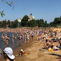 Photo taken at Пляж Озерки by Dmitry K. on 6/19/2021