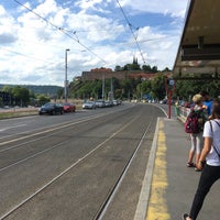 Photo taken at Podolská vodárna (tram) by Wong W. on 7/23/2017