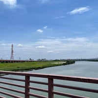 Photo taken at Shikahama Bridge by Hank W. on 7/18/2022