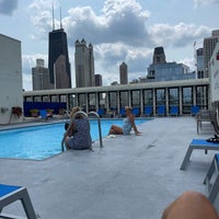 Photo taken at 1 E Scott Roof Top Pool Deck by Rachel A. on 7/15/2021